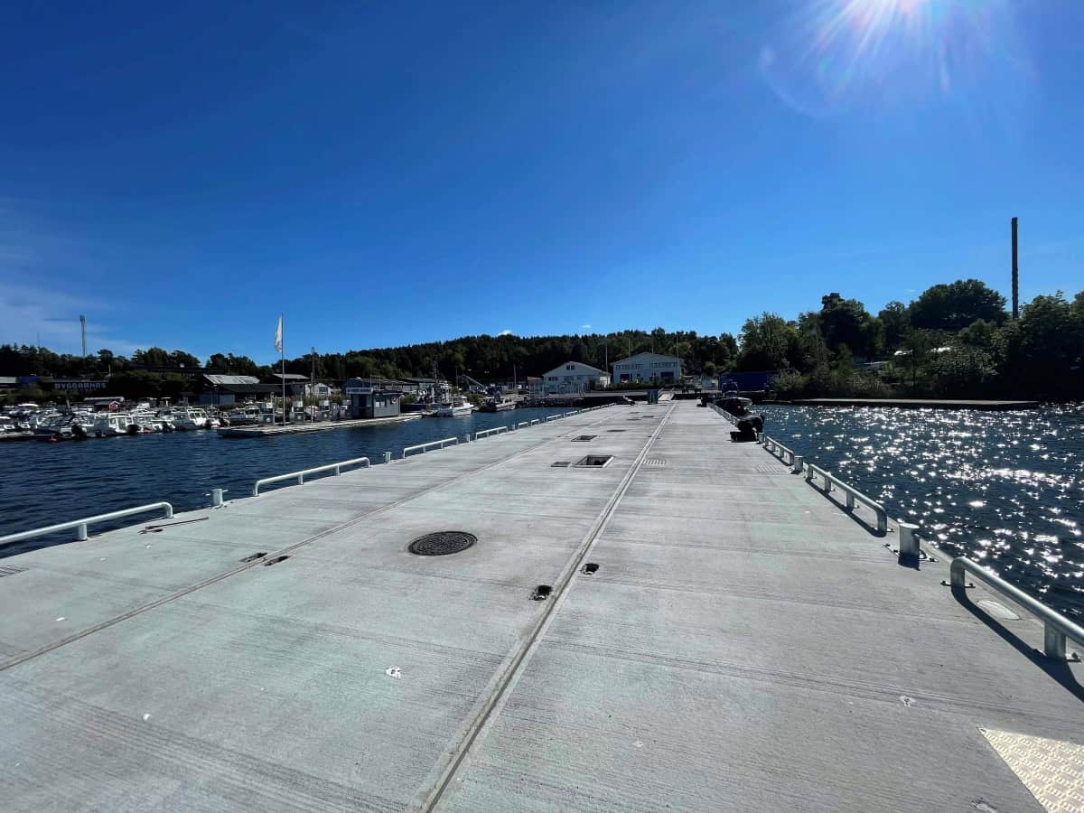 Skräddarsydd pontonlösning till Frodé Marina, Vaxholm