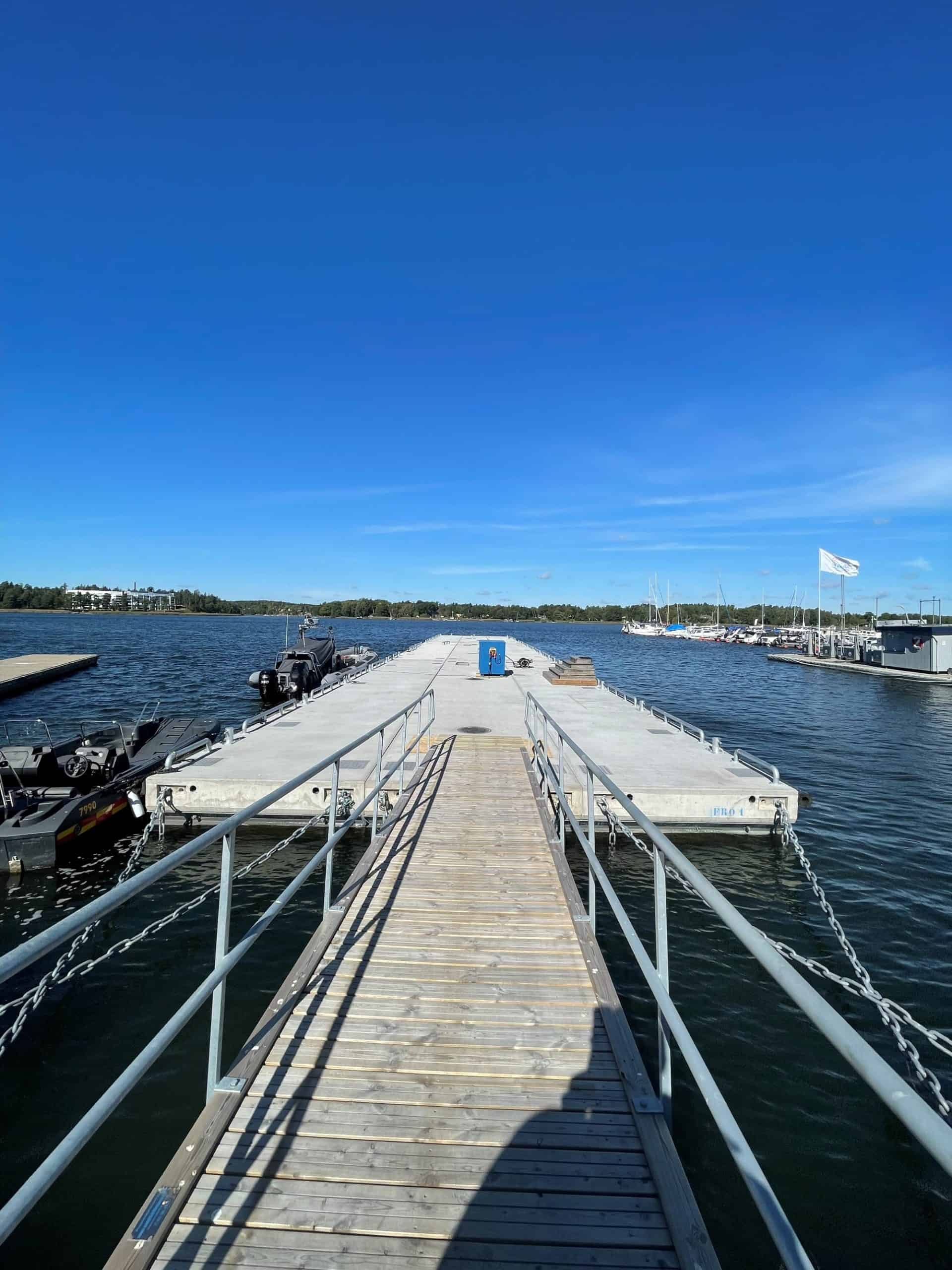 En skräddarsydd plattform för kustbevakningen i Vaxholm